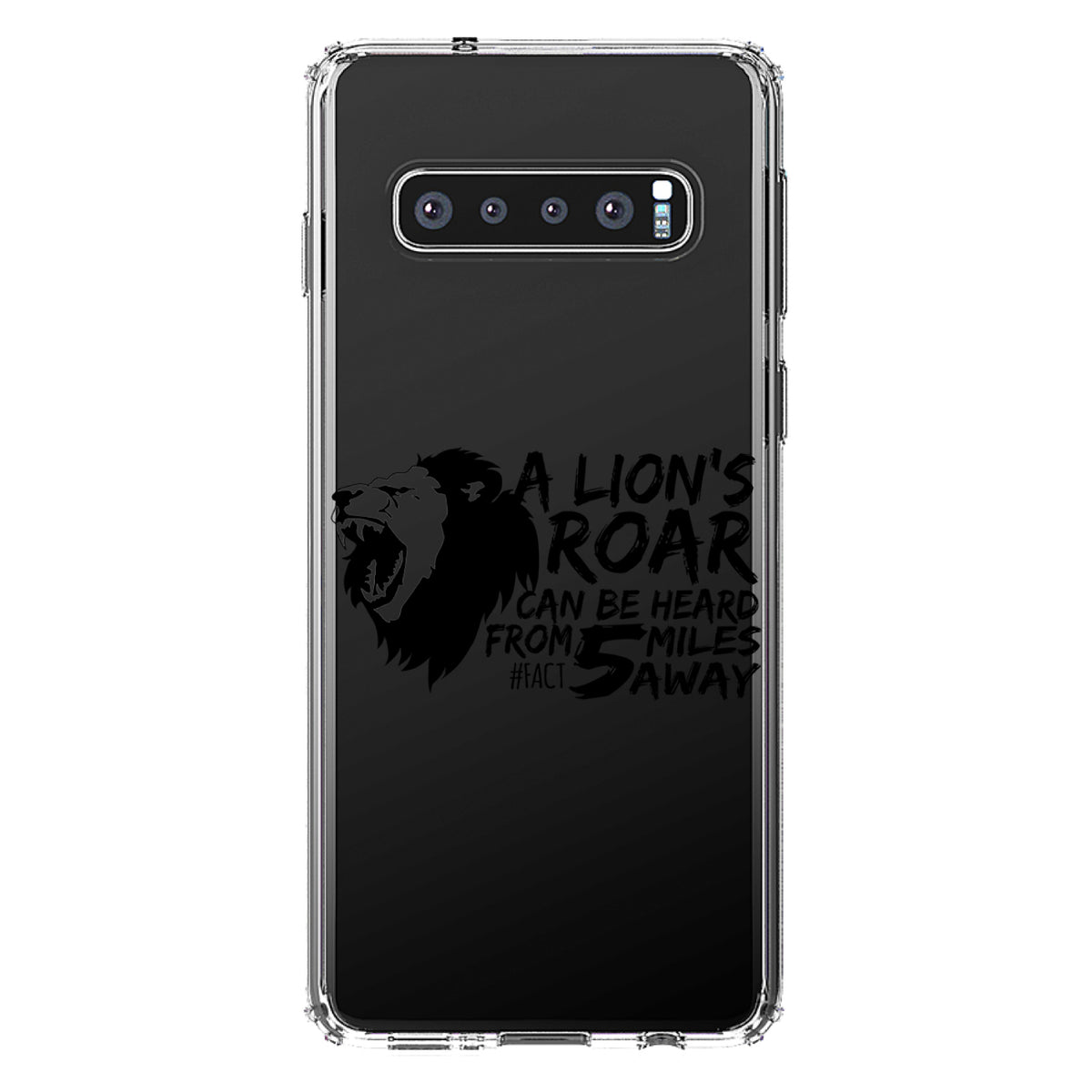 Lion's Roar Can Be Heard 5 Miles Away Clear Shockproof iPhone Case, view 17