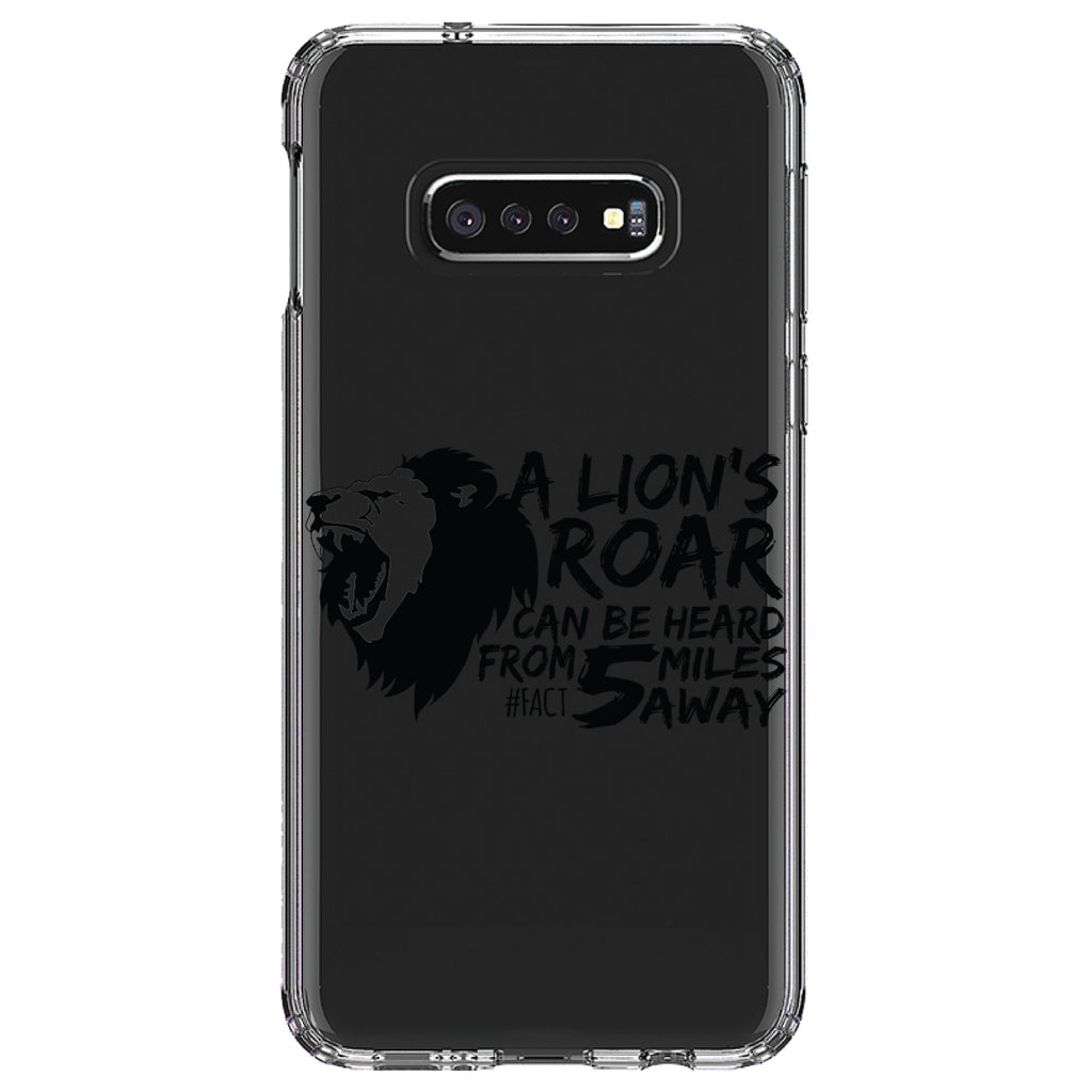 Lion's Roar Can Be Heard 5 Miles Away Clear Shockproof iPhone Case, view 18