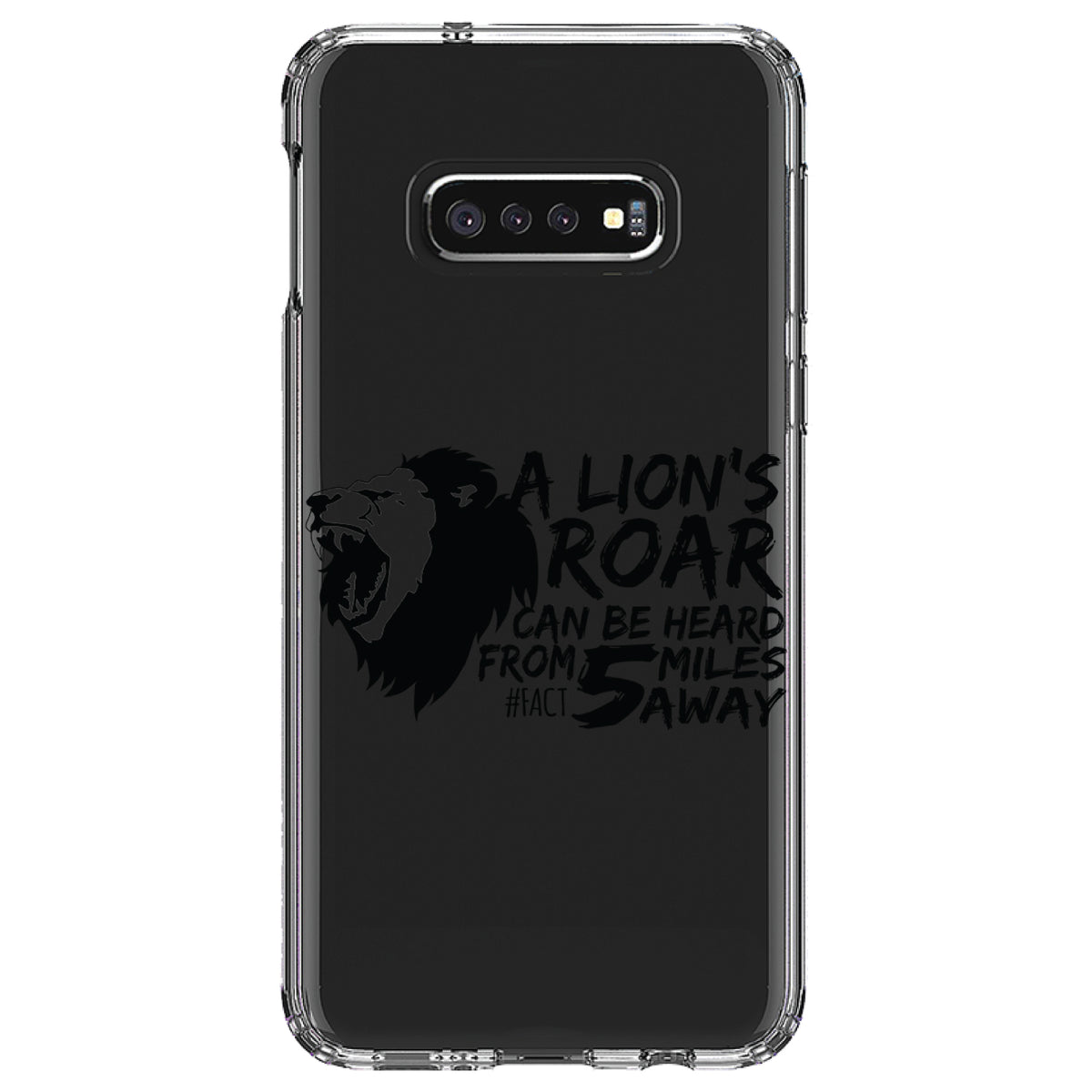 Lion's Roar Can Be Heard 5 Miles Away Clear Shockproof iPhone Case, view 18