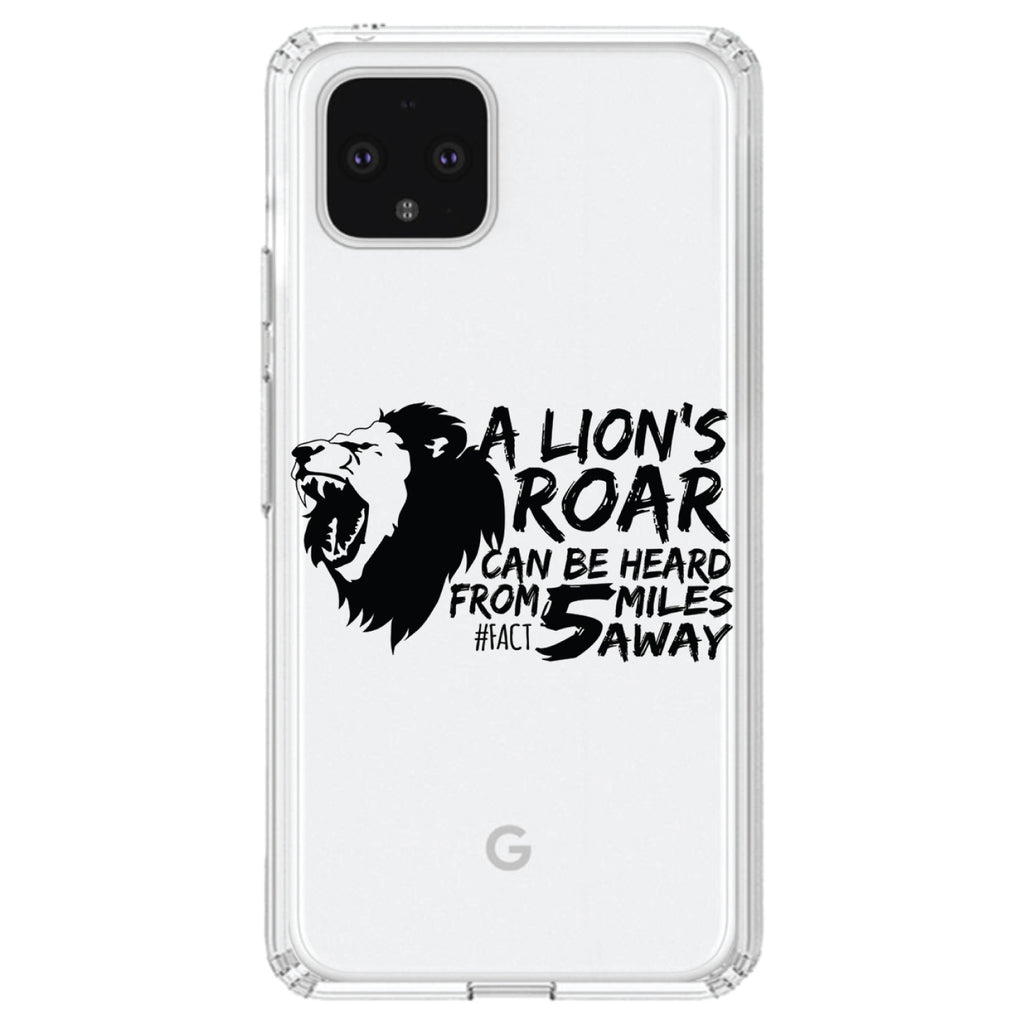 Lion's Roar Can Be Heard 5 Miles Away Clear Shockproof iPhone Case, view 23