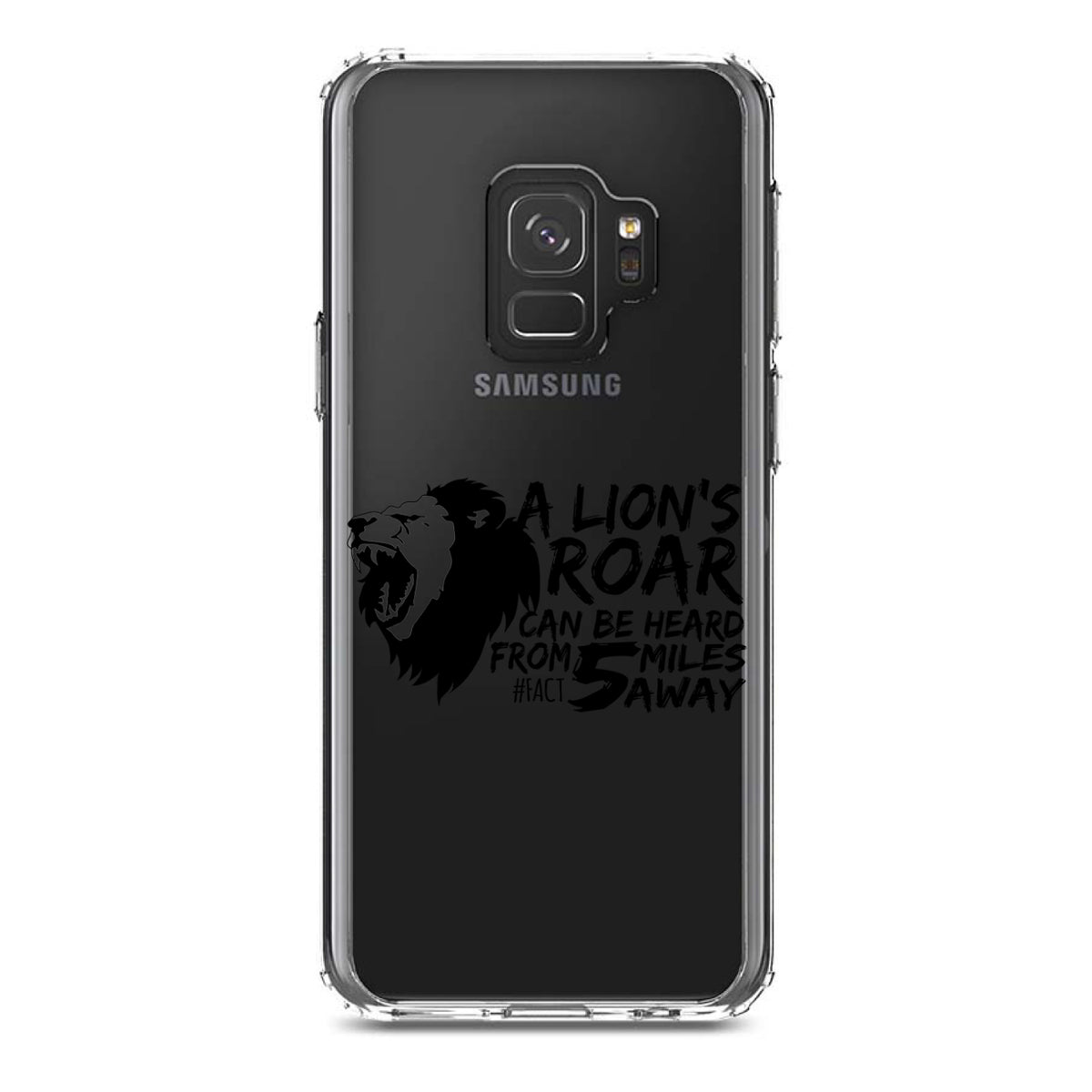 Lion's Roar Can Be Heard 5 Miles Away Clear Shockproof iPhone Case, view 19