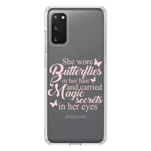 DistinctInk® Clear Shockproof Hybrid Case for Apple iPhone / Samsung Galaxy / Google Pixel - Butterflies in Her Hari, Magic Secret Eyes