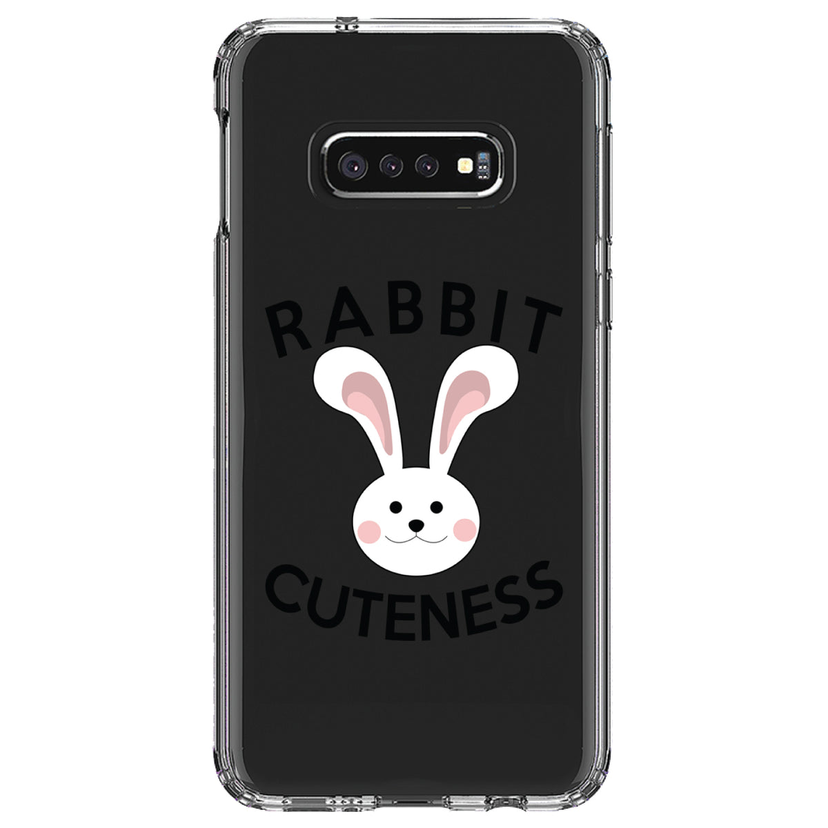 Rabbit Cuteness, Bunny Ears Clear Shockproof iPhone Case, view 18
