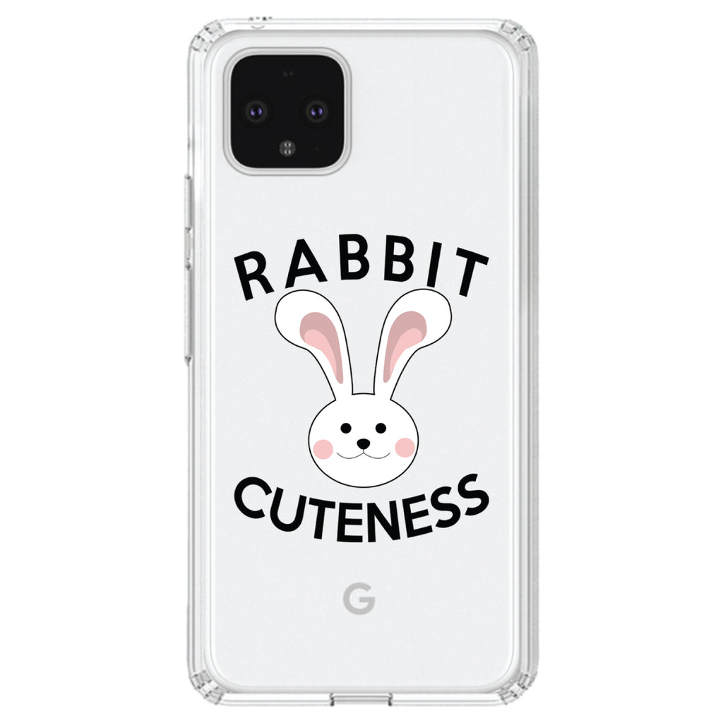 Rabbit Cuteness, Bunny Ears Clear Shockproof iPhone Case, view 24