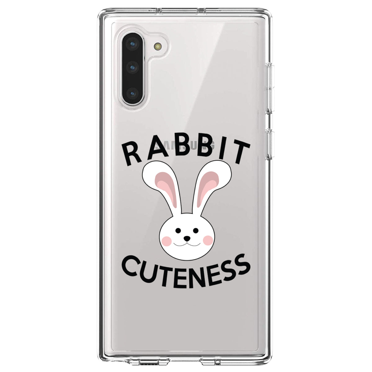 Rabbit Cuteness, Bunny Ears Clear Shockproof iPhone Case, view 9