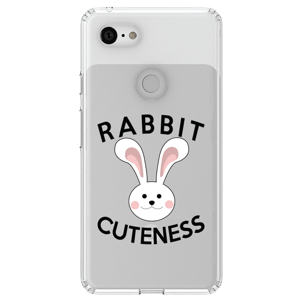 Rabbit Cuteness, Bunny Ears Clear Shockproof iPhone Case, view 22