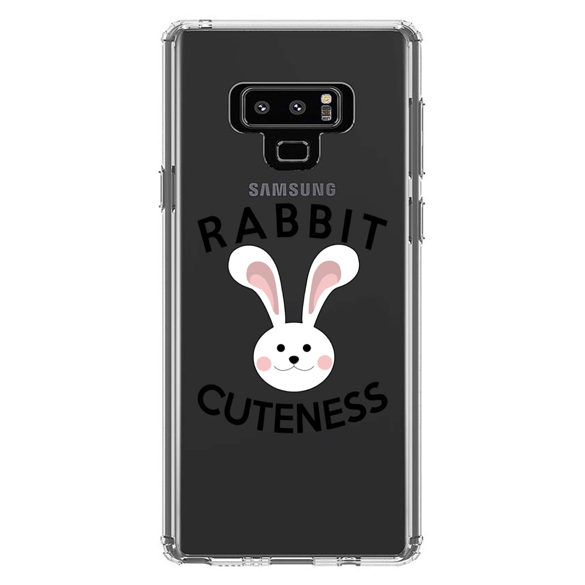 Rabbit Cuteness, Bunny Ears Clear Shockproof iPhone Case, view 11