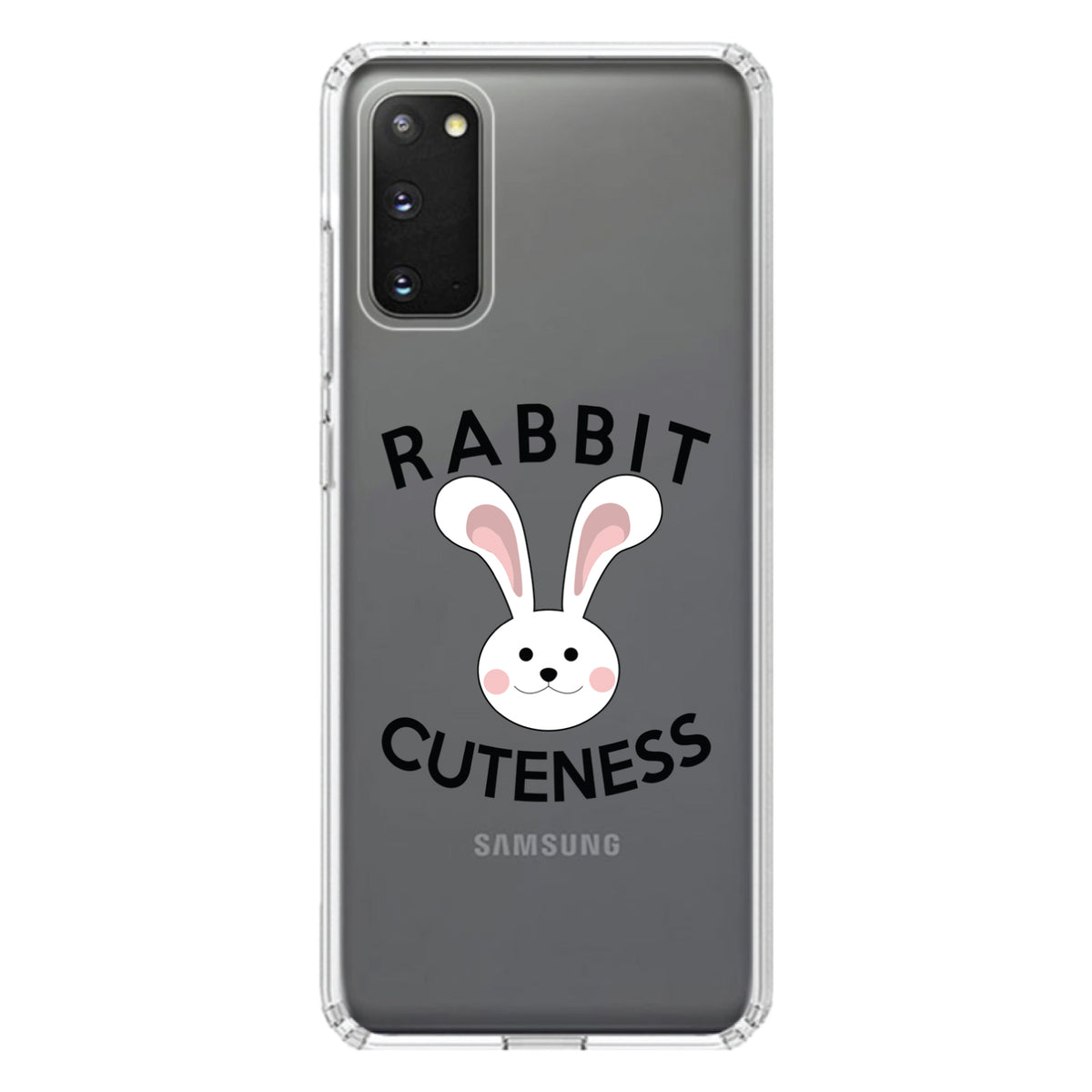 Rabbit Cuteness, Bunny Ears Clear Shockproof iPhone Case, view 14
