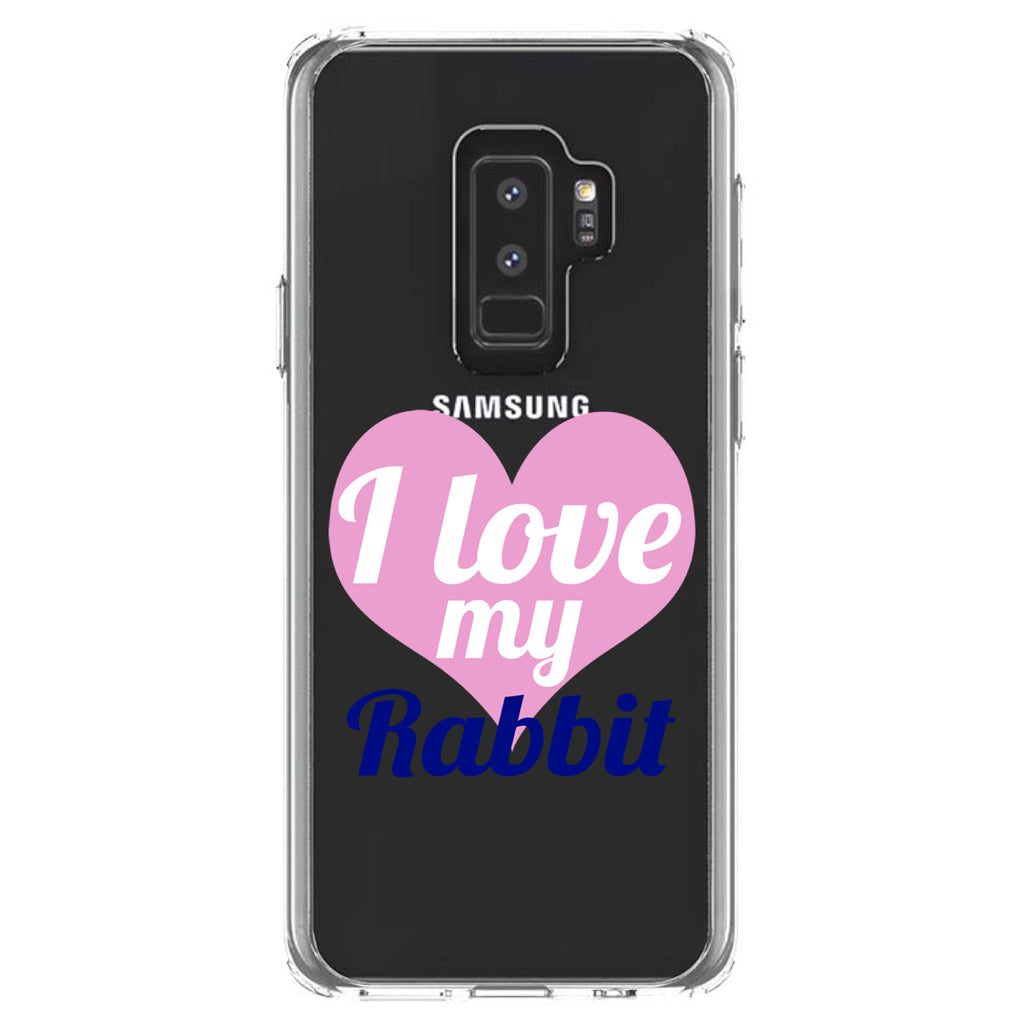 I Love My Rabbit Clear Shockproof iPhone Case, view 20