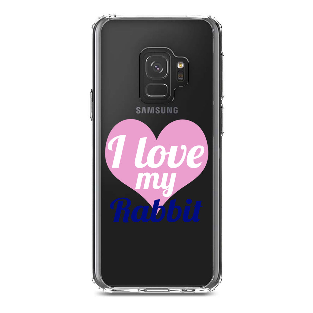 I Love My Rabbit Clear Shockproof iPhone Case, view 19