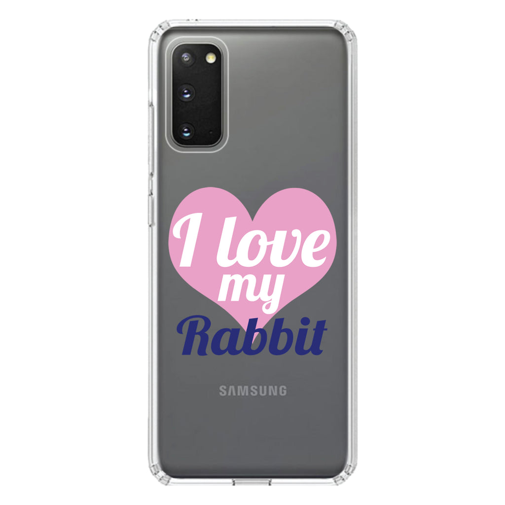 I Love My Rabbit Clear Shockproof iPhone Case, view 13