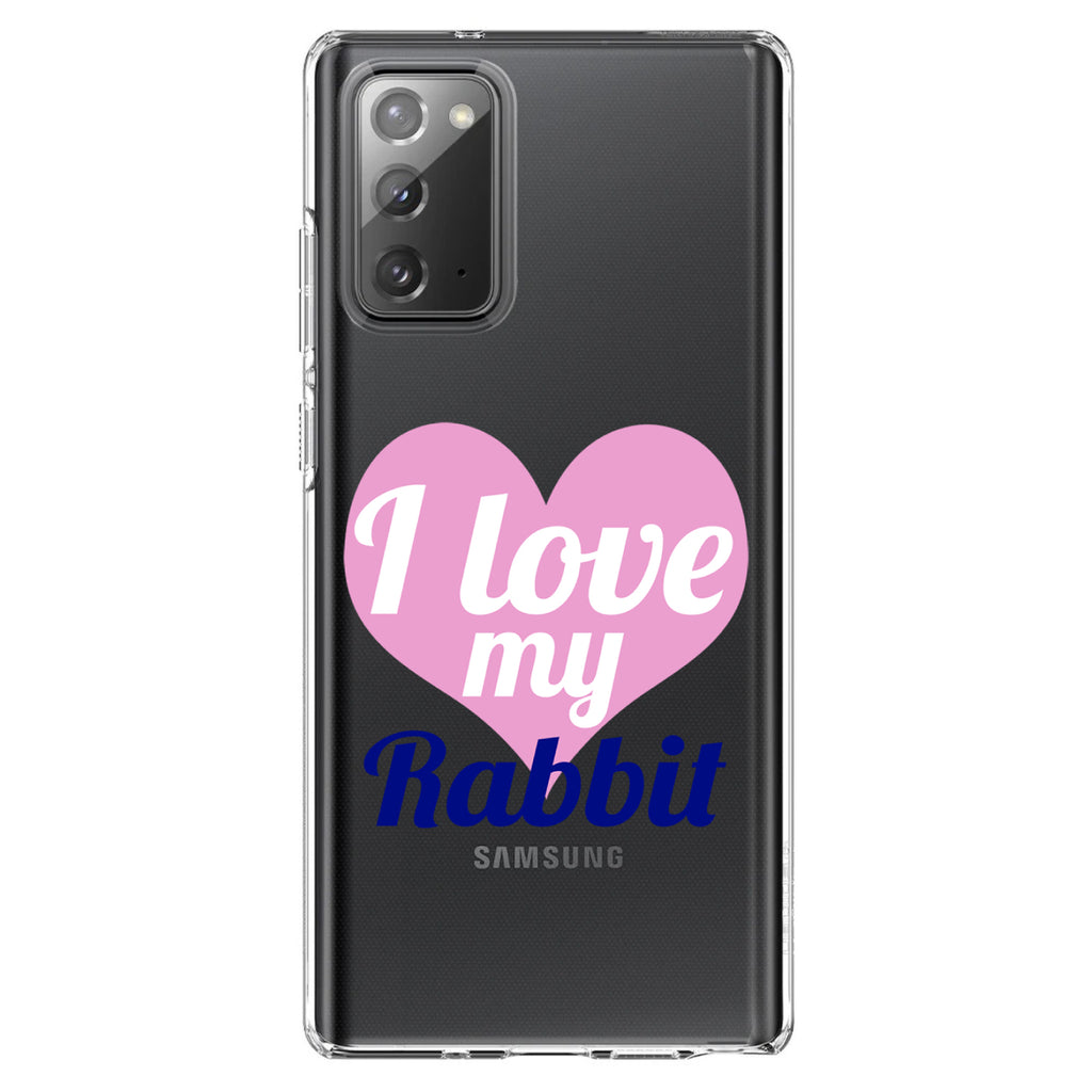 I Love My Rabbit Clear Shockproof iPhone Case, view 7