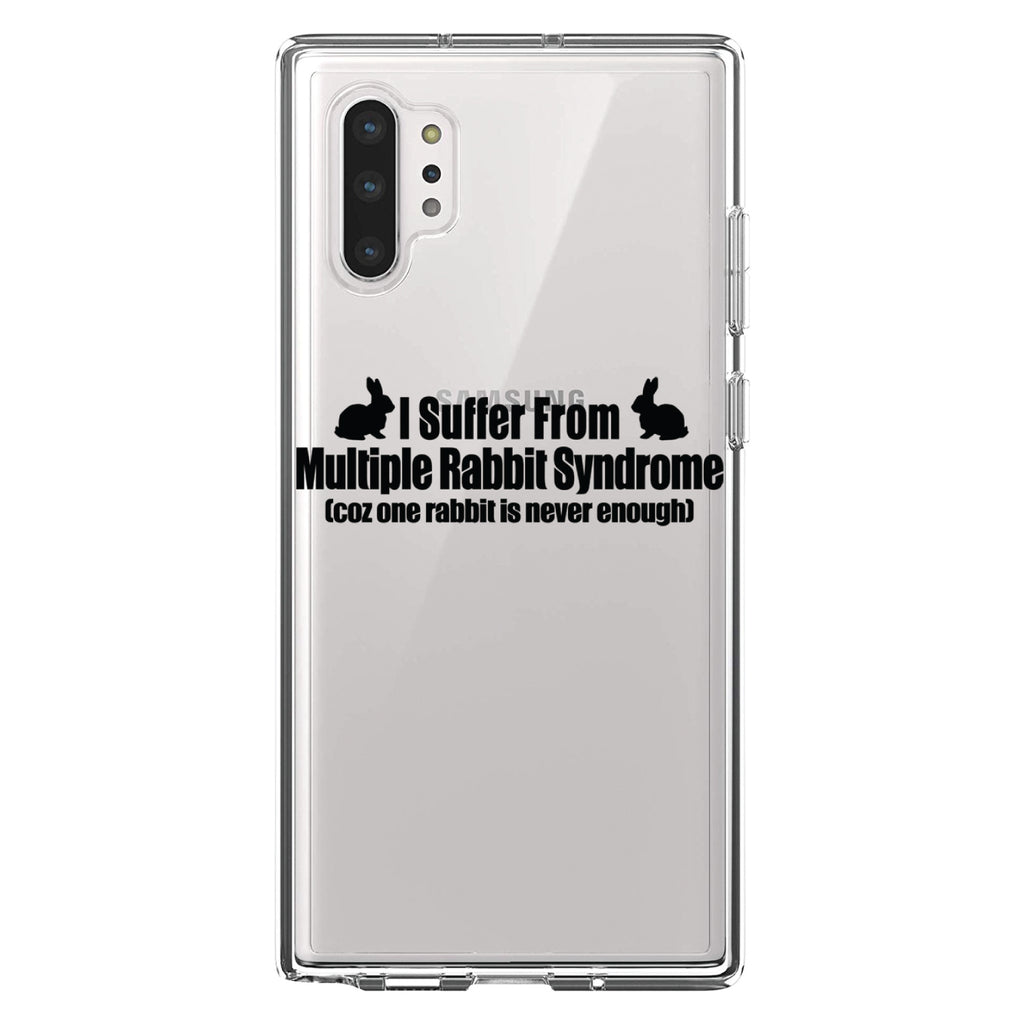 I Suffer From Multiple Rabbit Syndrome Clear Shockproof iPhone Case, view 10