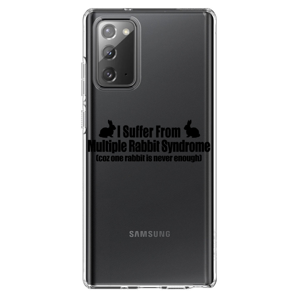 I Suffer From Multiple Rabbit Syndrome Clear Shockproof iPhone Case, view 8