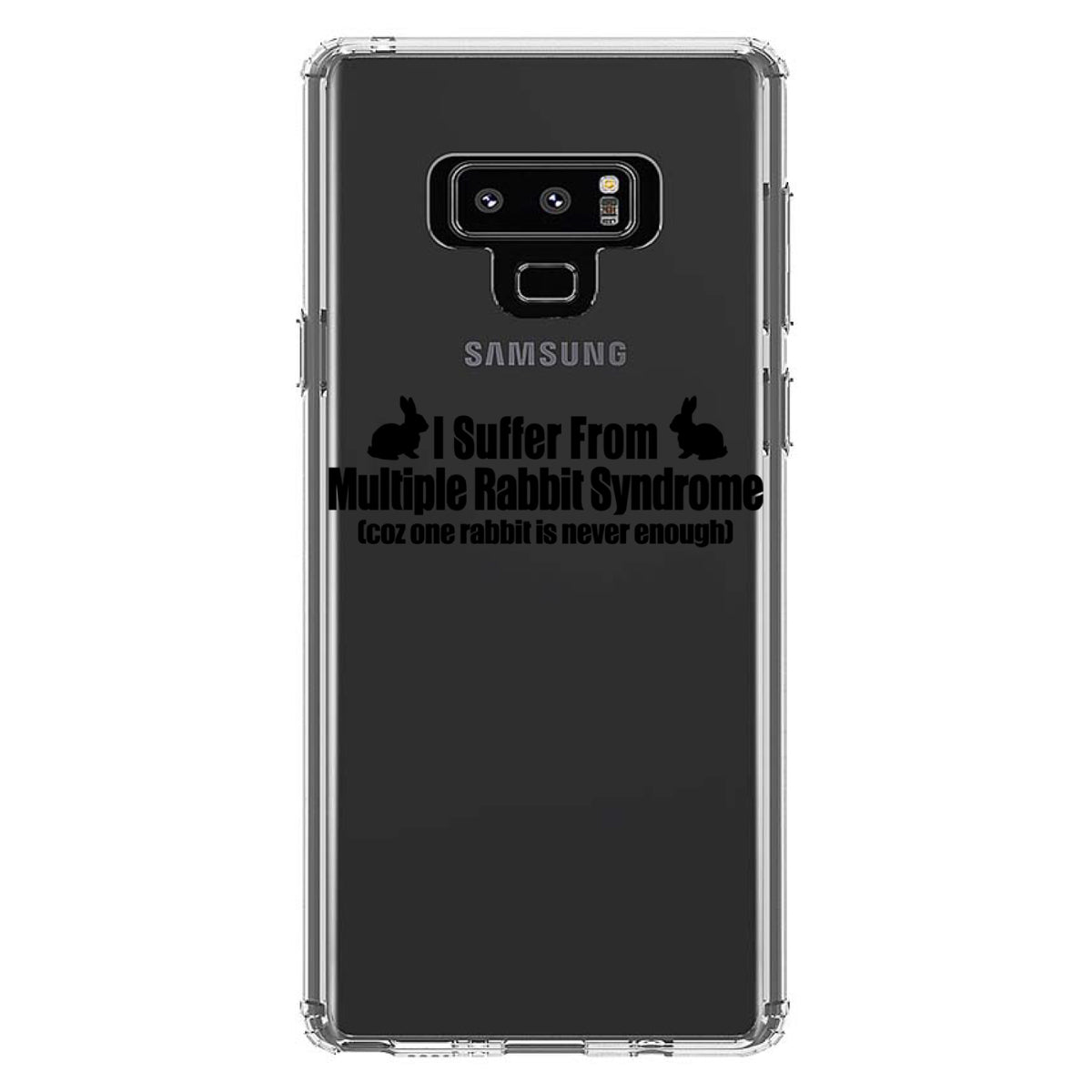 I Suffer From Multiple Rabbit Syndrome Clear Shockproof iPhone Case, view 11
