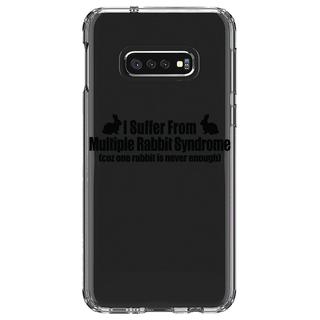 I Suffer From Multiple Rabbit Syndrome Clear Shockproof iPhone Case, view 18