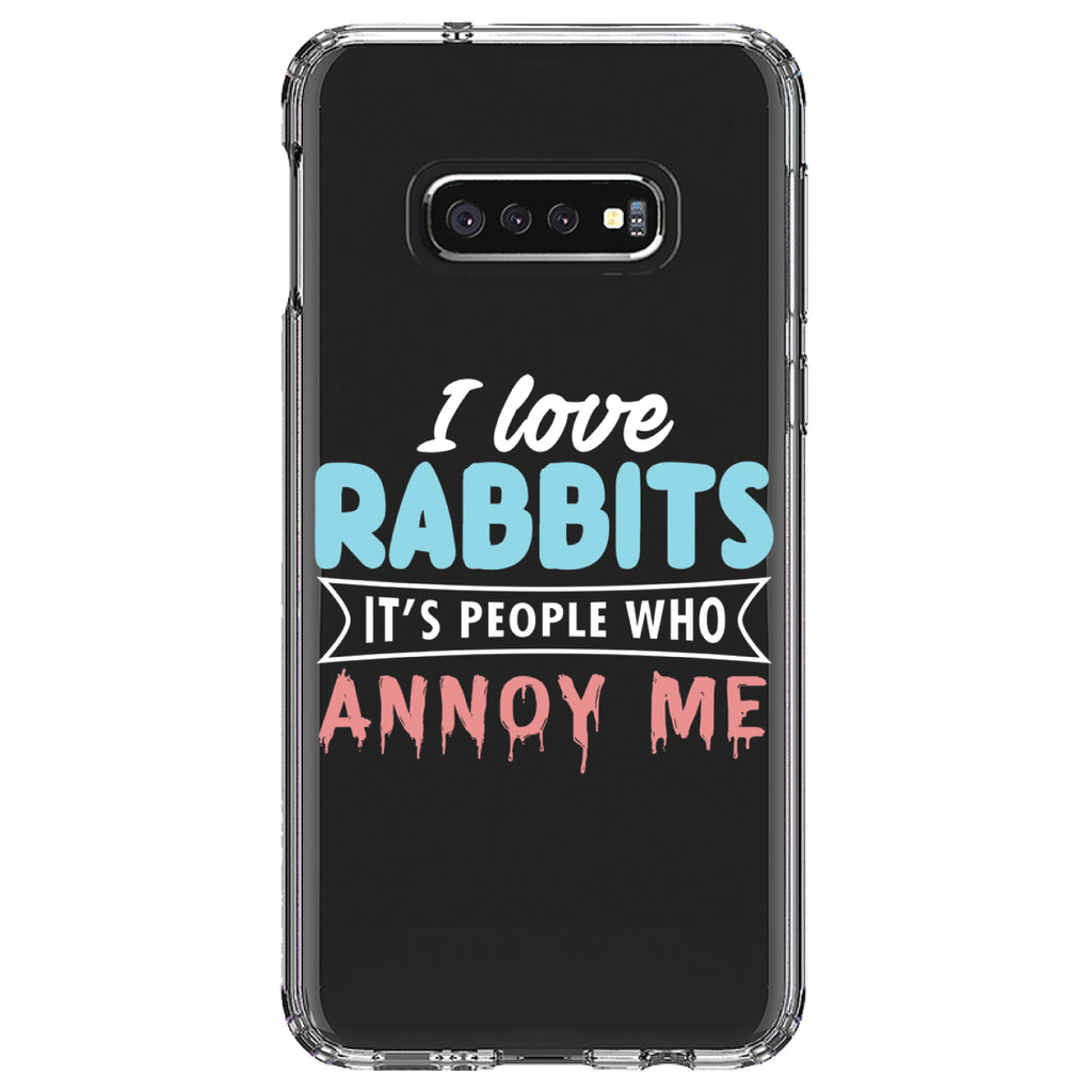 Love Rabbits, People Annoy Me Clear Shockproof iPhone Case, view 18