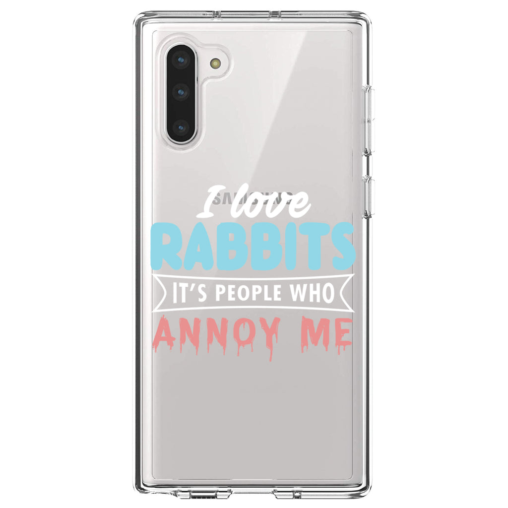 Love Rabbits, People Annoy Me Clear Shockproof iPhone Case, view 9