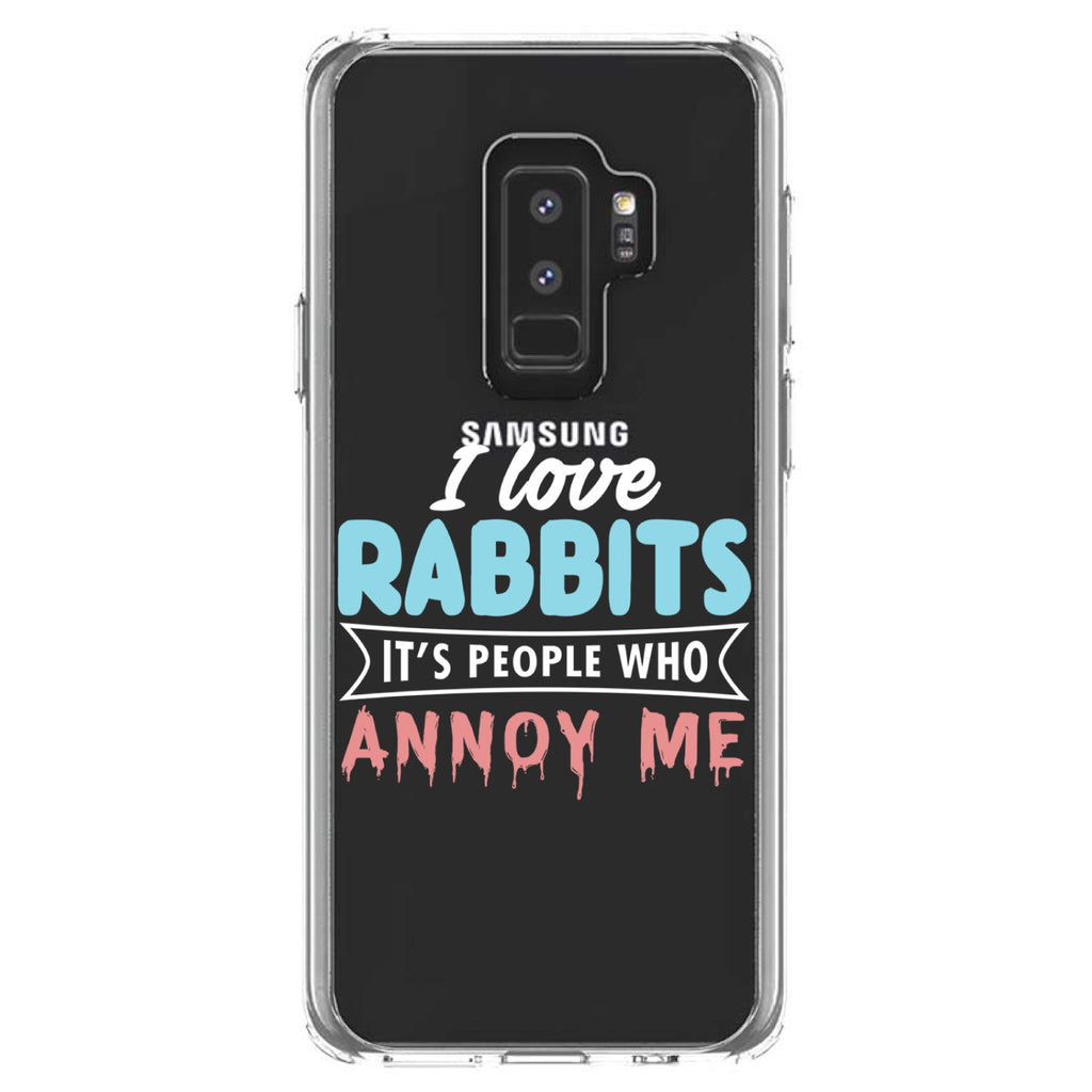 Love Rabbits, People Annoy Me Clear Shockproof iPhone Case, view 20
