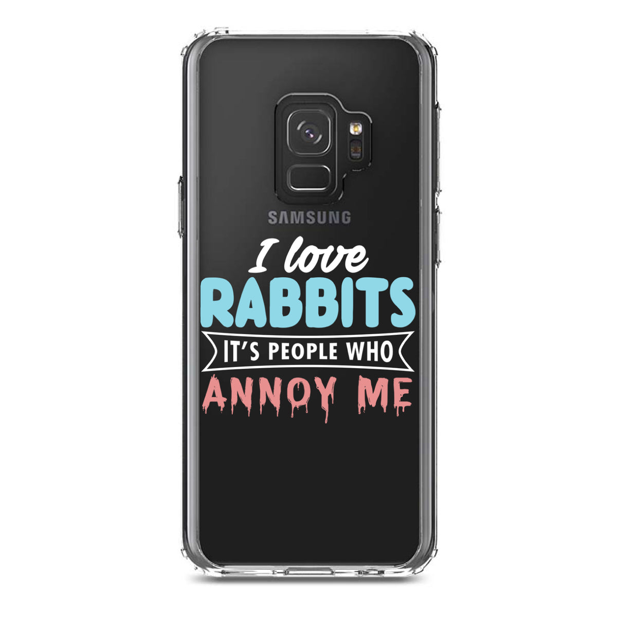Love Rabbits, People Annoy Me Clear Shockproof iPhone Case, view 19