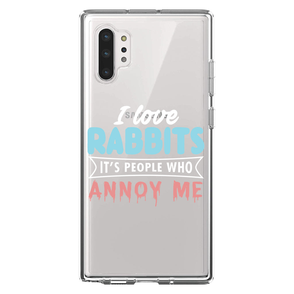 Love Rabbits, People Annoy Me Clear Shockproof iPhone Case, view 10