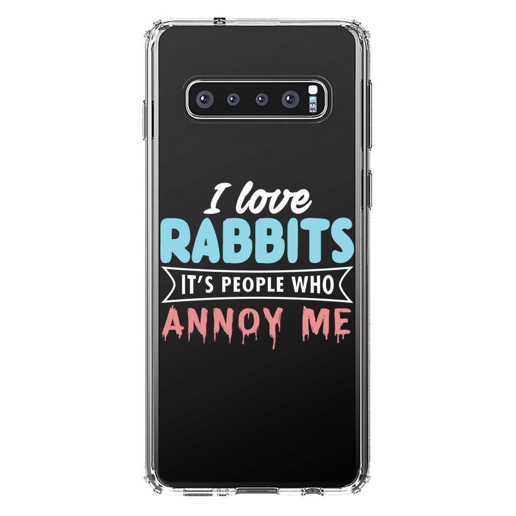 Love Rabbits, People Annoy Me Clear Shockproof iPhone Case, view 17