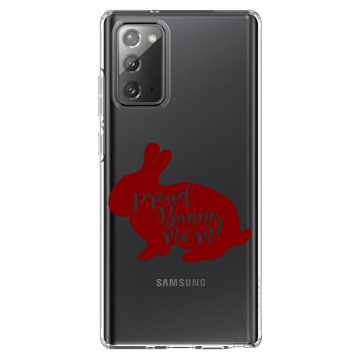 Proud Bunny Mom, Rabbit Clear Shockproof iPhone Case, view 8
