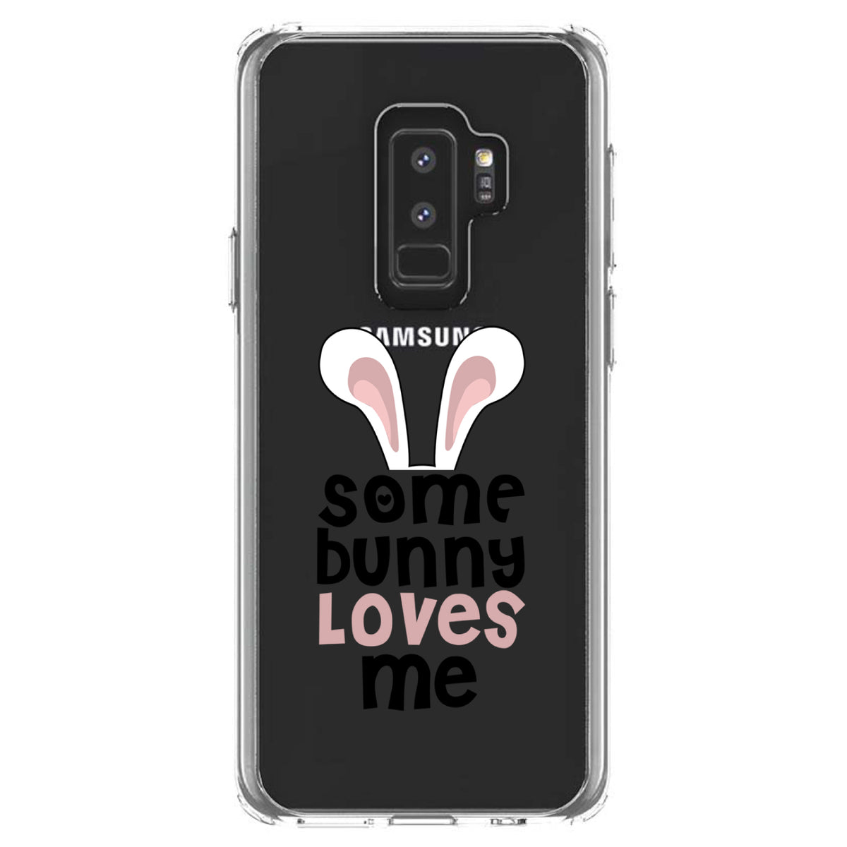 Some Bunny Loves Me, Rabbit Clear Shockproof iPhone Case, view 20
