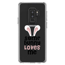 DistinctInk® Clear Shockproof Hybrid Case for Apple iPhone / Samsung Galaxy / Google Pixel - Some Bunny Loves Me - Rabbit