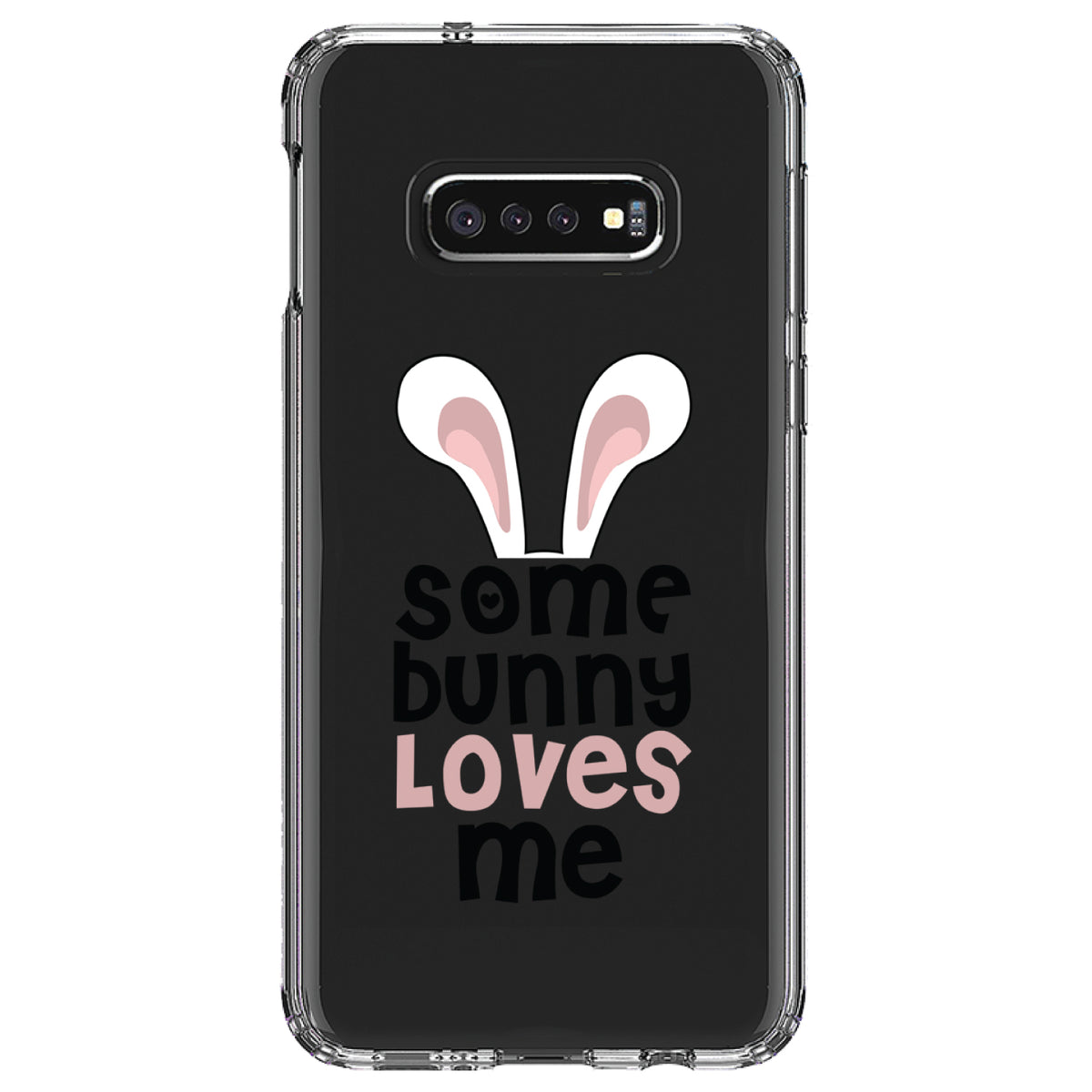 Some Bunny Loves Me, Rabbit Clear Shockproof iPhone Case, view 18