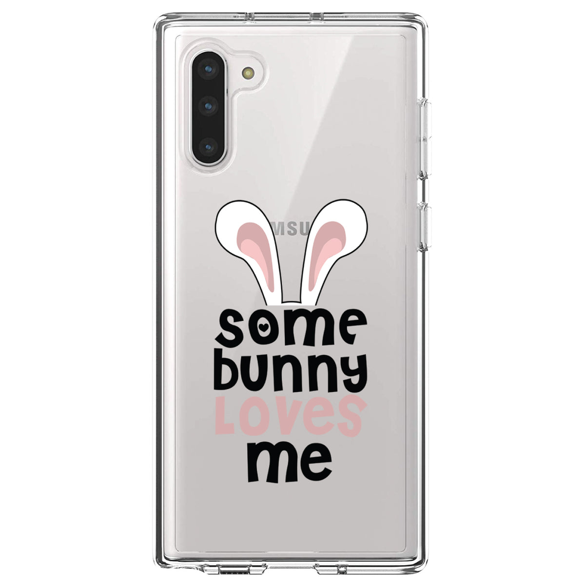 Some Bunny Loves Me, Rabbit Clear Shockproof iPhone Case, view 9