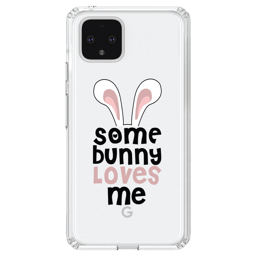 Some Bunny Loves Me, Rabbit Clear Shockproof iPhone Case, view 23