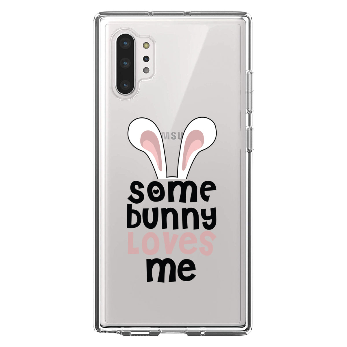 Some Bunny Loves Me, Rabbit Clear Shockproof iPhone Case, view 10
