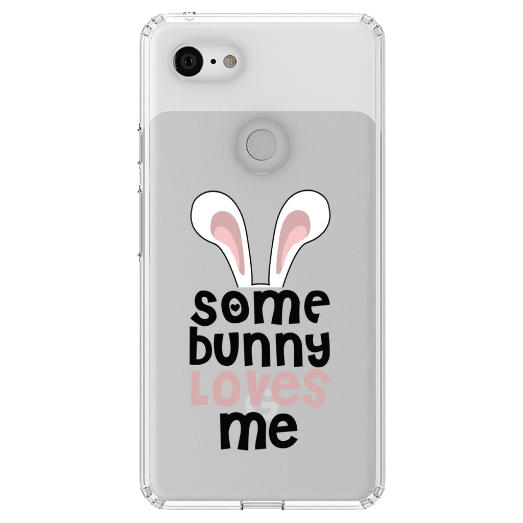 Some Bunny Loves Me, Rabbit Clear Shockproof iPhone Case, view 22