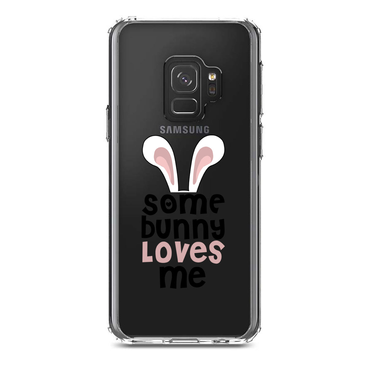 Some Bunny Loves Me, Rabbit Clear Shockproof iPhone Case, view 19