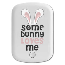 DistinctInk Magnetic Battery Pack, Wireless Portable Charger with USB-C Cable, Compatible with MagSafe iPhone 14 / 13 / 12 Series - Some Bunny Loves Me - Rabbit