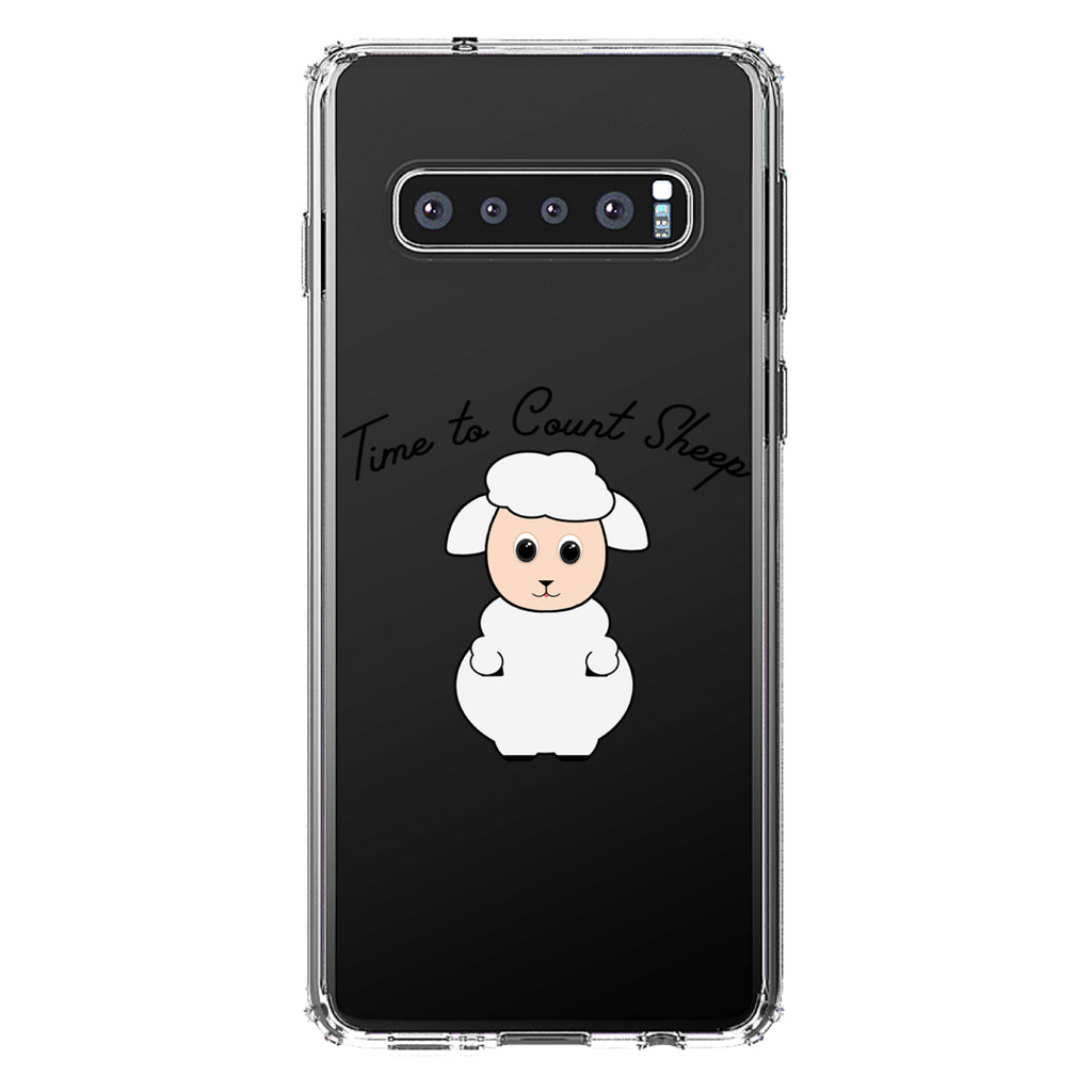Time to Count Sheep, Lamb Clear Shockproof iPhone Case, view 16