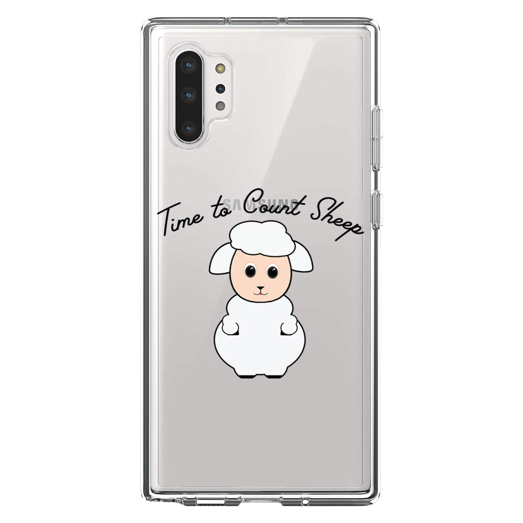 Time to Count Sheep, Lamb Clear Shockproof iPhone Case, view 10