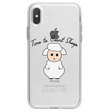 DistinctInk® Clear Shockproof Hybrid Case for Apple iPhone / Samsung Galaxy / Google Pixel - Time to Count Sheep - Lamb