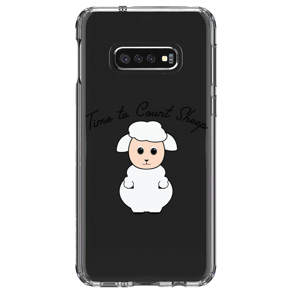 Time to Count Sheep, Lamb Clear Shockproof iPhone Case, view 18