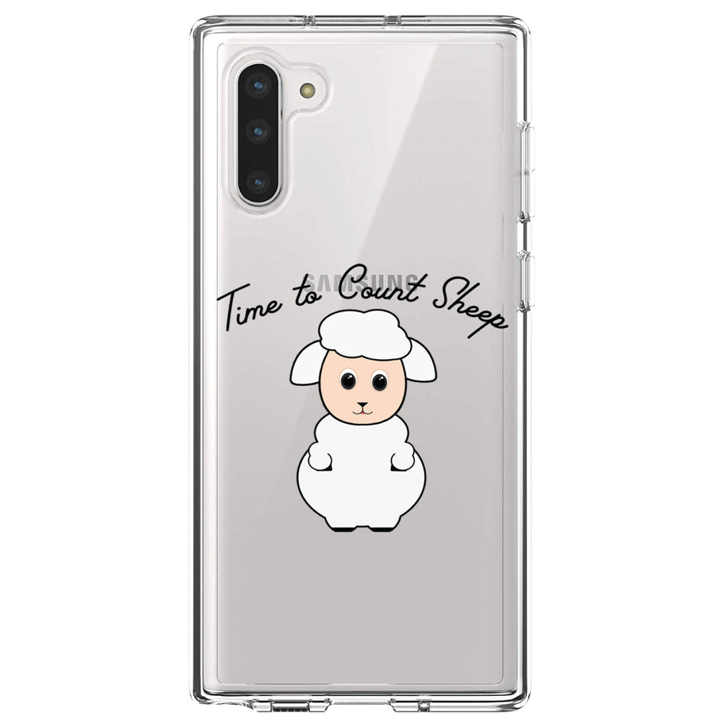 Time to Count Sheep, Lamb Clear Shockproof iPhone Case, view 9
