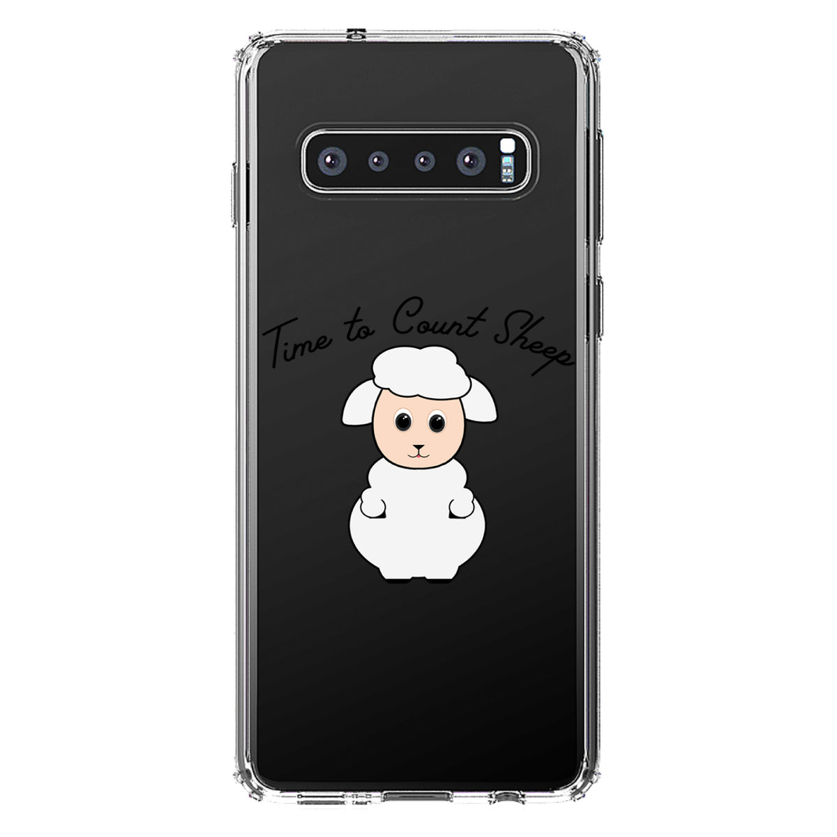 Time to Count Sheep, Lamb Clear Shockproof iPhone Case, view 17