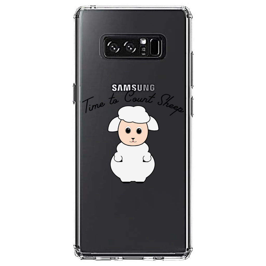Time to Count Sheep, Lamb Clear Shockproof iPhone Case, view 12