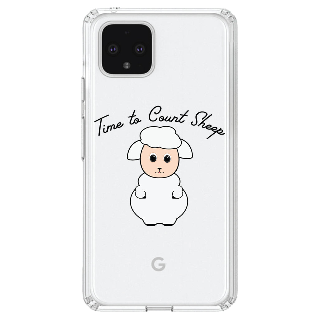 Time to Count Sheep, Lamb Clear Shockproof iPhone Case, view 24