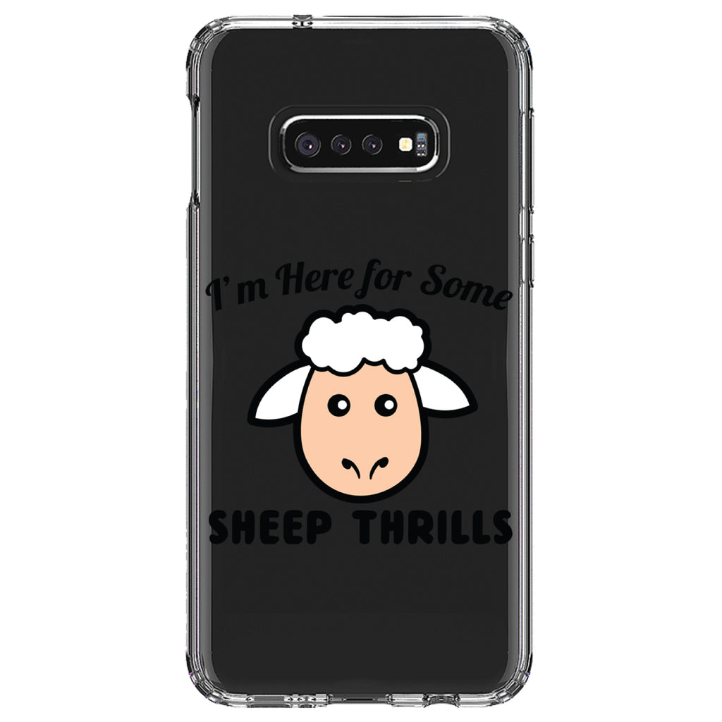 I'm Here for Some SHEEP Thrills Clear Shockproof iPhone Case, view 18