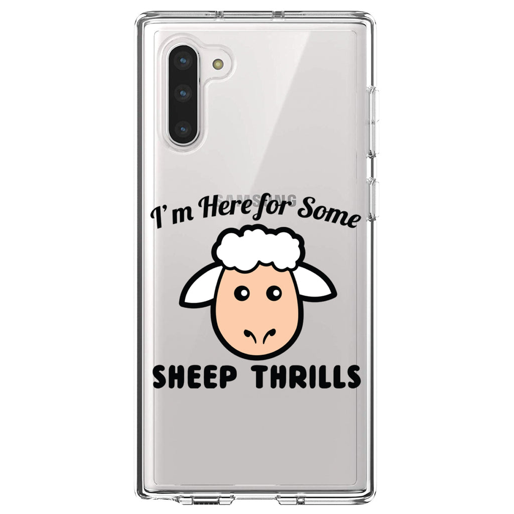 I'm Here for Some SHEEP Thrills Clear Shockproof iPhone Case, view 9
