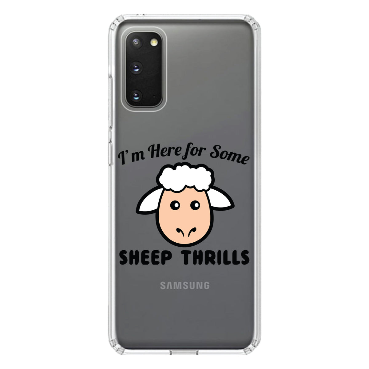 I'm Here for Some SHEEP Thrills Clear Shockproof iPhone Case, view 14