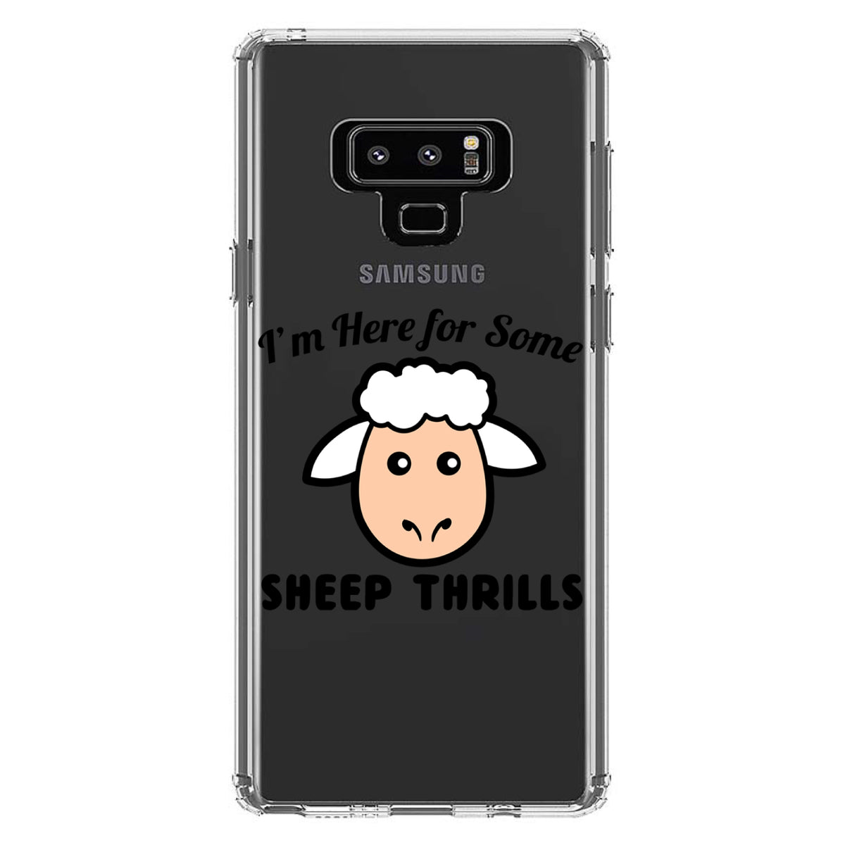 I'm Here for Some SHEEP Thrills Clear Shockproof iPhone Case, view 11