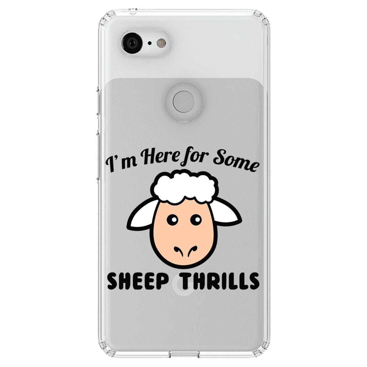 I'm Here for Some SHEEP Thrills Clear Shockproof iPhone Case, view 21