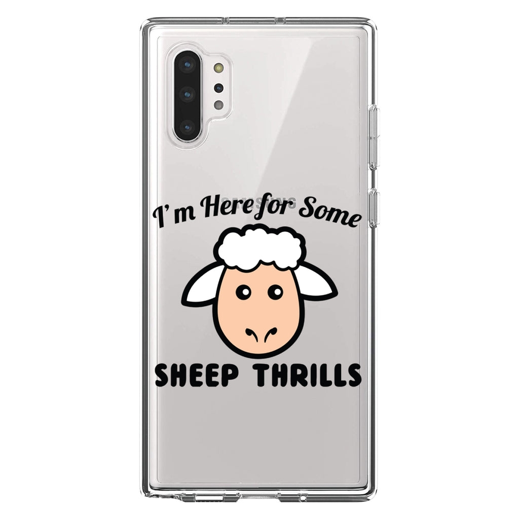 I'm Here for Some SHEEP Thrills Clear Shockproof iPhone Case, view 10
